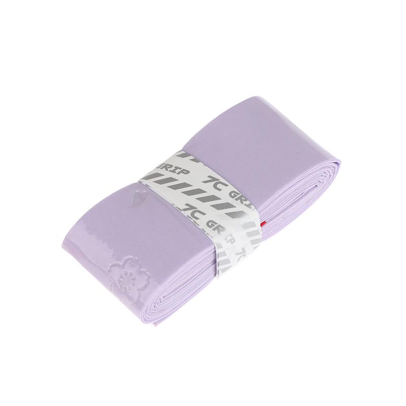 1Pc Pu Badminton Handle Wrap Tape Non-Slip Cherry Blossom Print Badminton Overgrip Sweat-Absorbent Badminton Racket Handle Grip