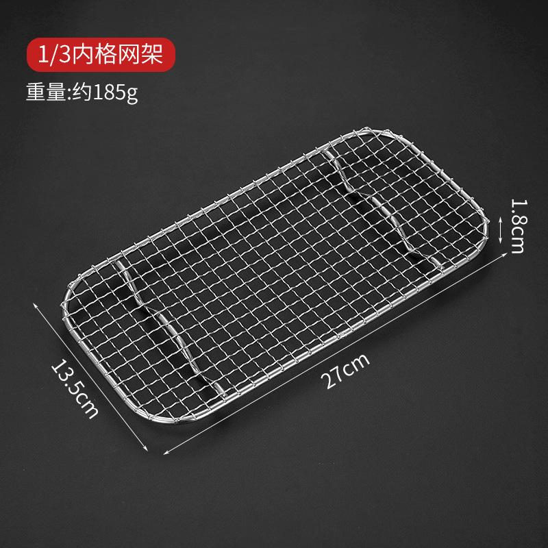 Siatka do grilla z drutu ze stali nierdzewnej 304 Prostokątna siatka do grillowania Siatka o małych oczkach Stojak na siatkę do odprowadzania oleju