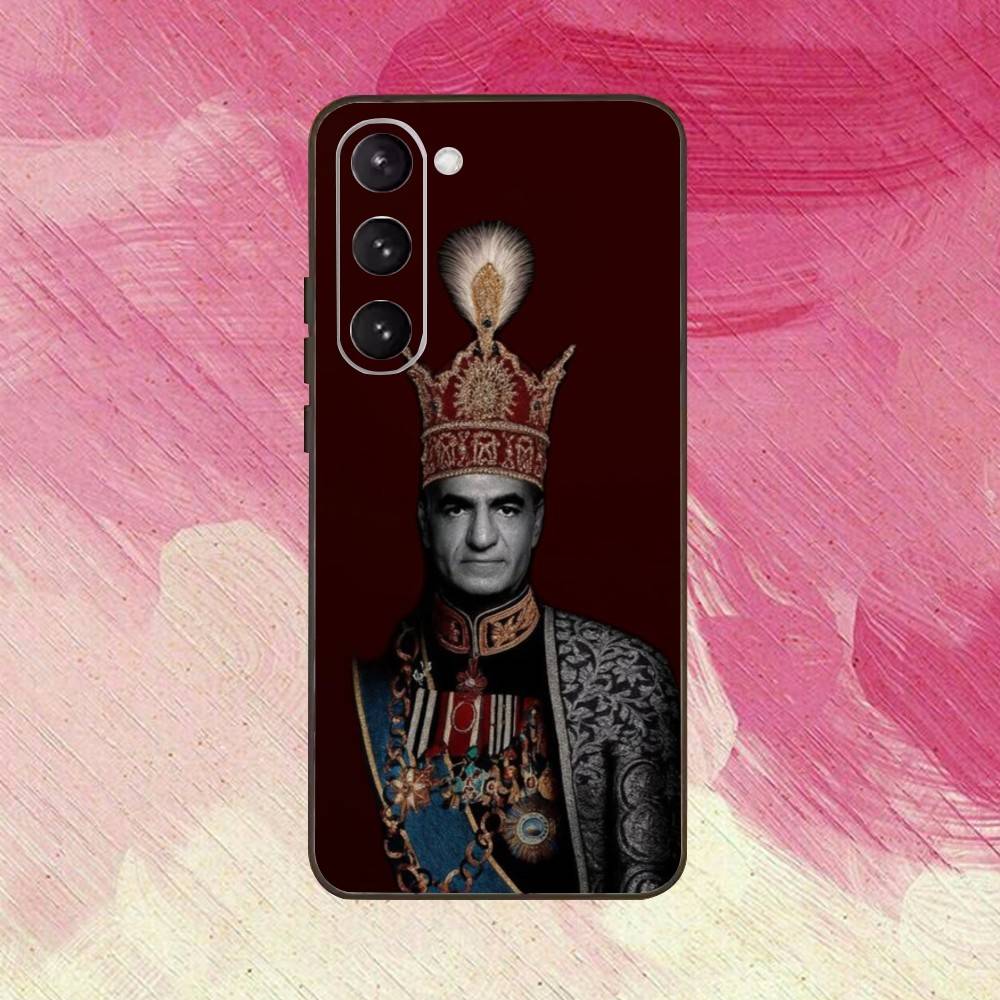 M-Mohammad R-Reza P-Pahlavi Phone Case For Samsung Galaxy A73,A72,A71,A70,A53,A52,A51,Soft Silicone Black Cover