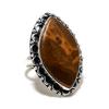 Ocean Jasper Gemstone Handmade 925 Sterling Silver Jewelry Ring Size 8 SU-10552