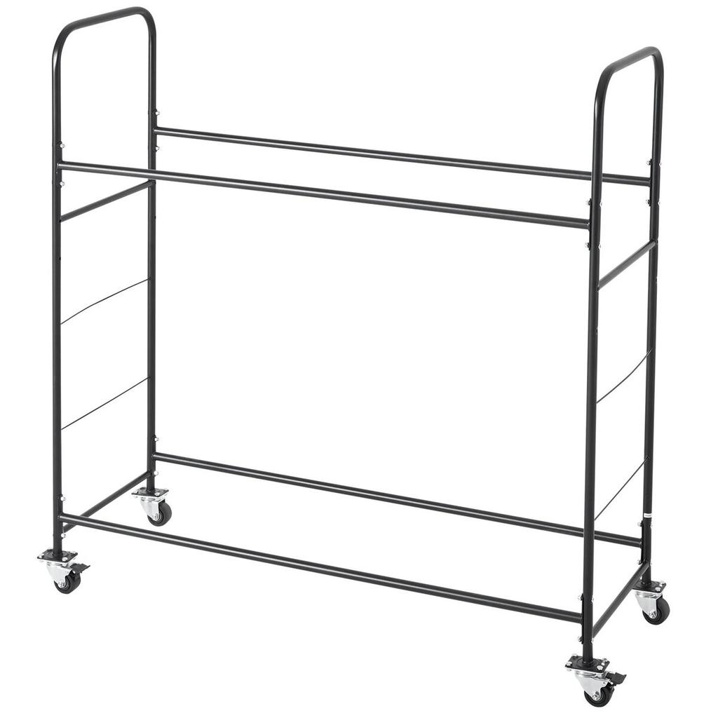 Rolling Tire Storage Rack 2-Shelf Tire Holder Hold up to 12 Standard Tires
