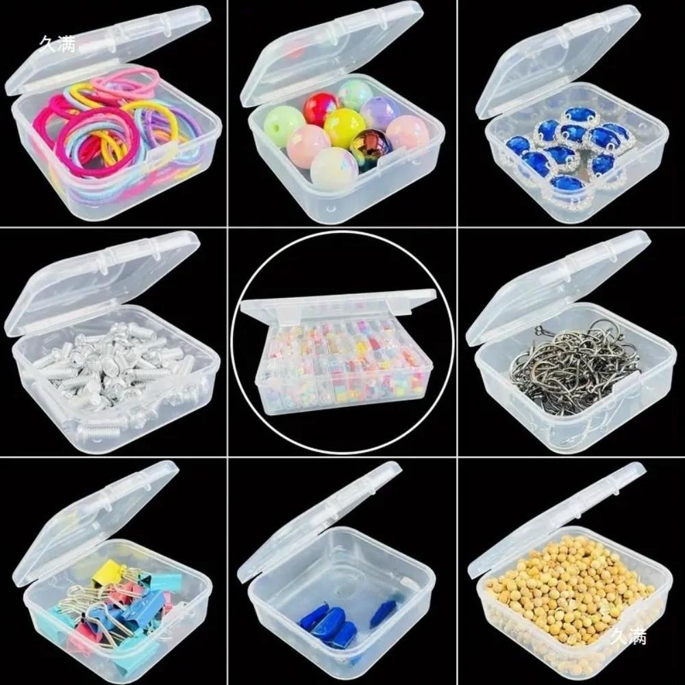 Plastic Jewelry Beads Storage Case 45 Grids Pudding Bean Container  Craft Storage