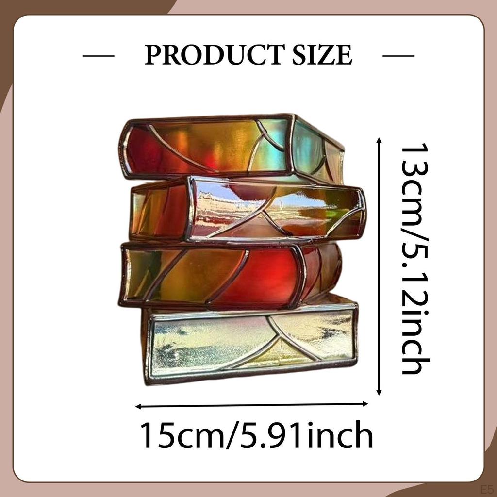 Dekoracyjna doniczka w kształcie książki, Unikalna doniczka książki dekoracja biurka, Stos książek