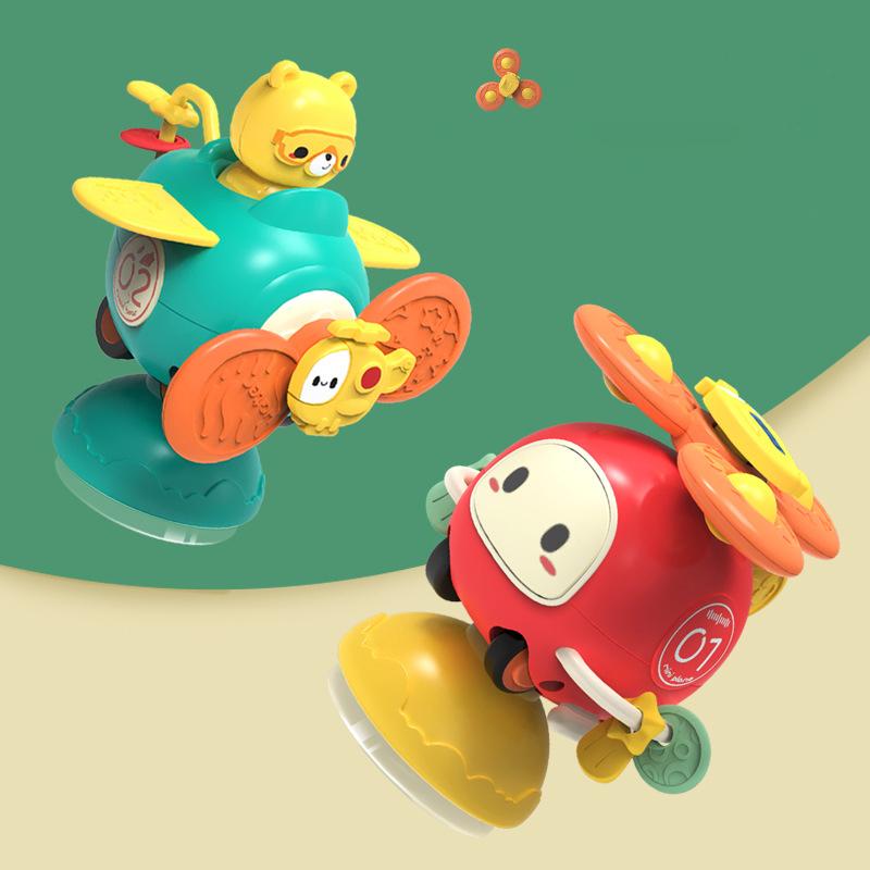 Suction Cup Spinner High Chair Baby Toys 6 12 Months Rotating Rattle Sensory Toys for Babies Educational Games Toy 1 2 3 Years