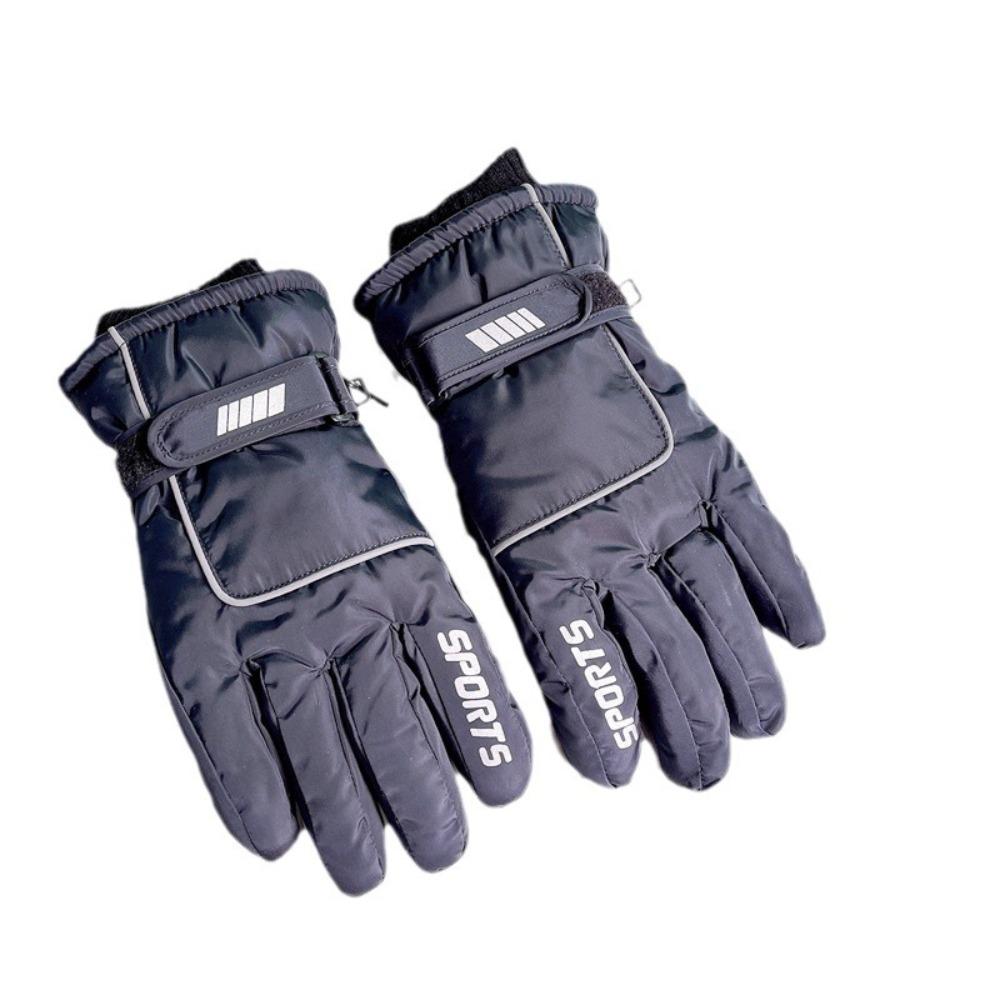 Thermische Multifunktions-Winter-Skihandschuhe Wasserdicht Warm halten Herren Fäustlinge Verdickt Vollfinger Fahrhandschuhe Reiten