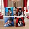Chainsaw-Man Mitaka Asa Decorative Room Aesthetics Pillow Case Home Decor Bedroom Sofa Bed Couch Pillow Cover 45x45