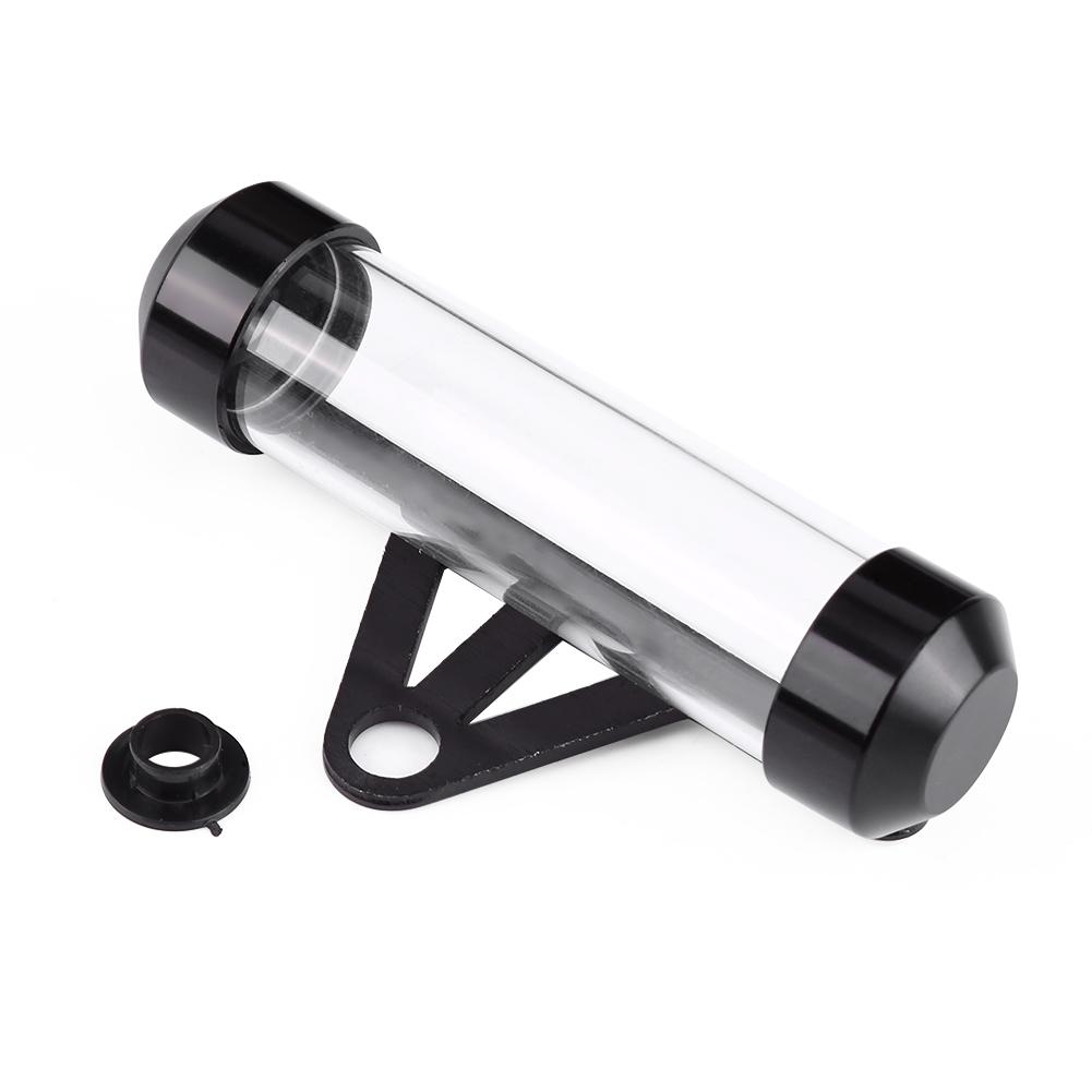 Universal Motorcycle Motorbike Secure Tax Disc Tube Cylindrical Holder Frame Waterproof Black чёрный
