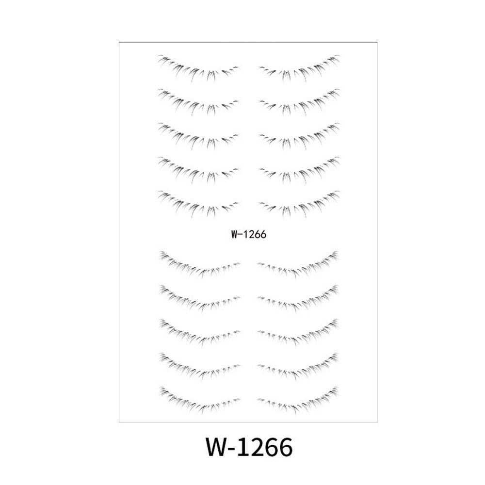 Lower Eyelash Tattoo Long-Lasting Waterproof And Sweatproof Simulation 3D False Eyelash Enlarge Double Under Eye Eyelash Sticker