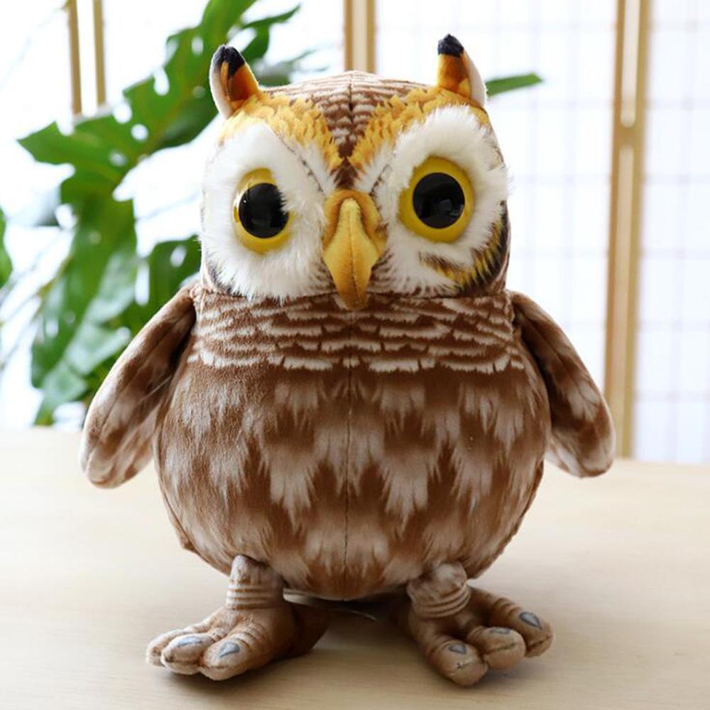 Simulation Eule Vogel Tier Kinder Plüsch Stofftier Spielzeug Geschenk