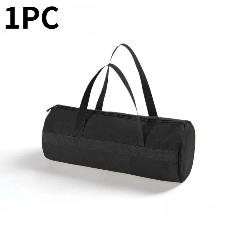 Outdoor Camping Tools Storage Bag Portable Cylindrical Tent Ground Nail Handbag Storage Backpack Large Capacity Canvas Toolkit