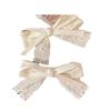 Gentle White Lace Bow Duckbill Clip for Bangs & Ponytails