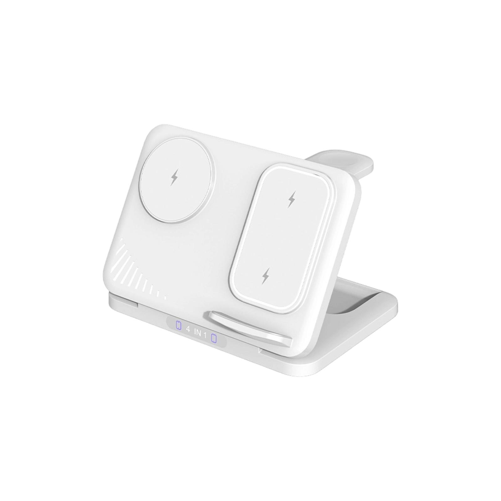 

Clock Temperature Night Light Folding Earphone Compatible With And Watch 5-In-1 Wireless Charger One Size білий