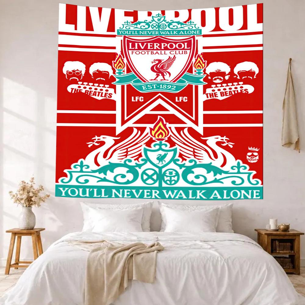 Klub Piłkarski Liverpool Dekoracja Ścienna Gobelin Sztuka Na Pamięć o Zwierzętach Urodziny Wesele Tło Imprezy Rodzinny Prezent