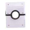 HVAC Wall Penetration Line Set Cover Kit Plastic Split AC Line Set Wall Cover with Soft Gasket for Indoor Outdoor   Conditioner