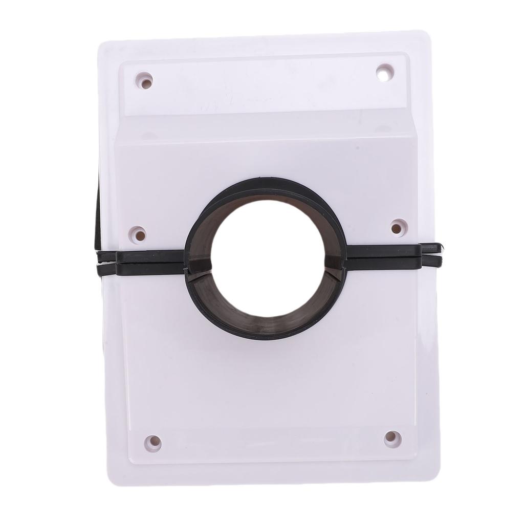 HVAC Wall Penetration Line Set Cover Kit Plastic Split AC Line Set Wall Cover with Soft Gasket for Indoor Outdoor   Conditioner