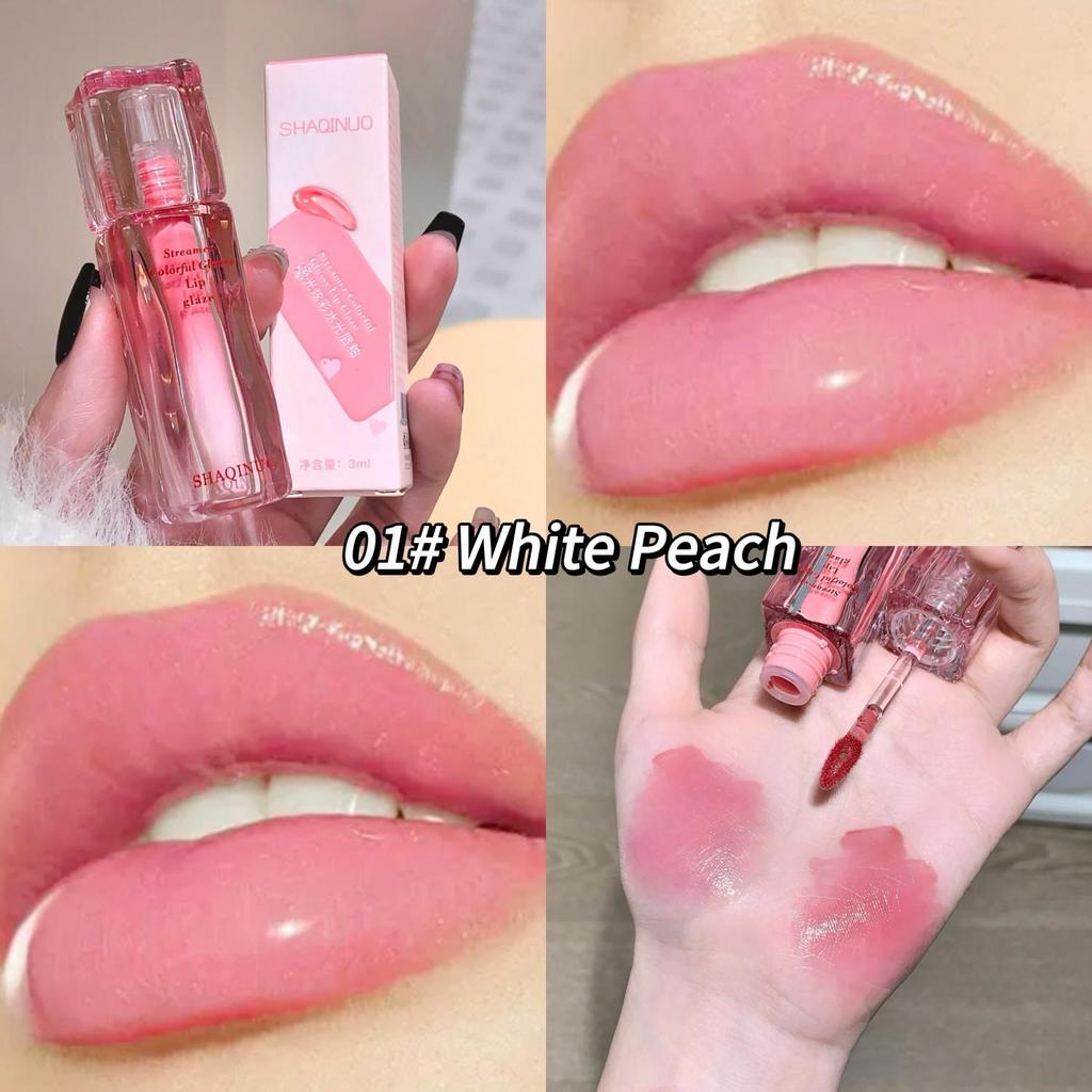 SHAQINUO High Shine Glossy Lip Glaze Plumping Mirror-like Finish Lip Gloss Non-Drying For Different Occasion