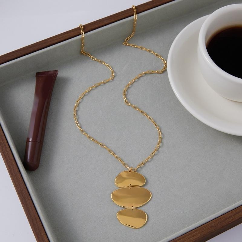 Modern Geometric Drop Necklace Versatile Jewelry Accessory For Casual Office Evening Event And Special Occasions