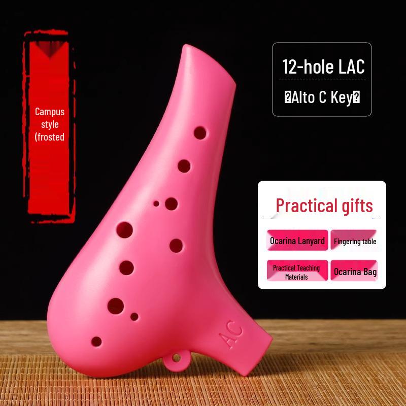 12-Hole Alto AC Ocarina: Stylish Beginner Instrument for Students