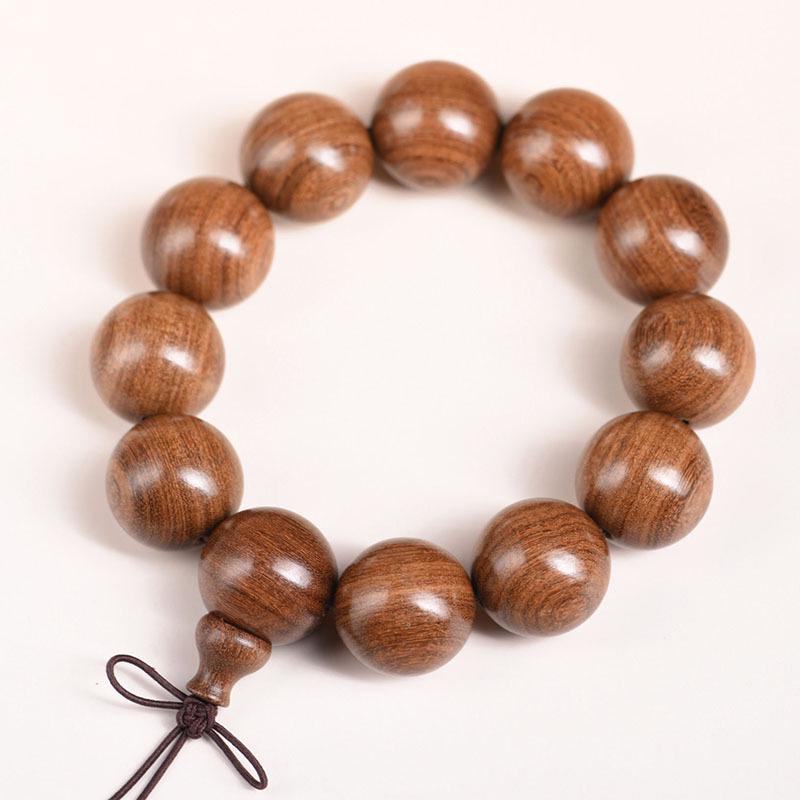 Authentic Sandalwood Buddhist Prayer Beads Bracelet - Ethnic Style Jewelry