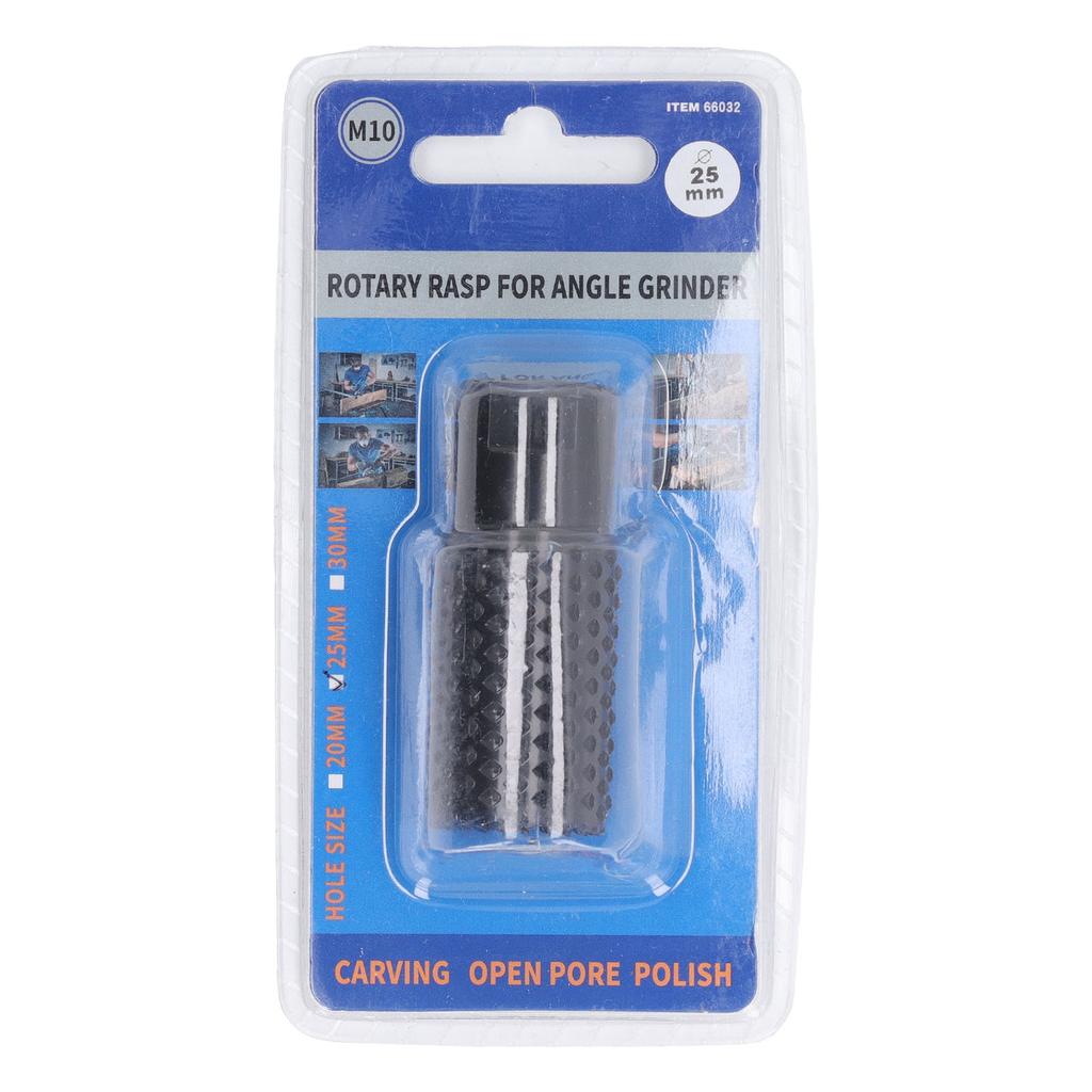 M10 Rotary Burr Rasp File Bit Black Polished Finish Wood Carving Hole Drill Bit for Angle Grinder