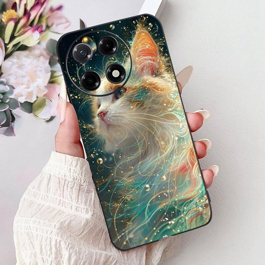 New Design Phone Case For Tecno Camon 30S Pro Camon30S CLA5 CLA6 Black Silicon Soft TPU Back Cover For Camon 30S 30SPro 4G