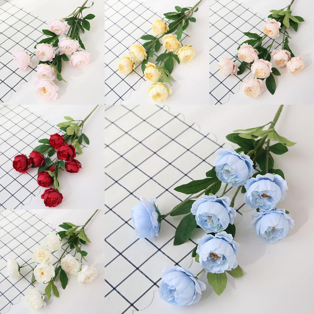 Elegant Silk Peony Artificial Flowers For Wedding Decor And Home Arrangements