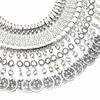 Gypsy Bohemia Coin Tassel Statement Choker Necklace Women Boho Afghan Turkish Ethnic Tribal Jewelry Accessories