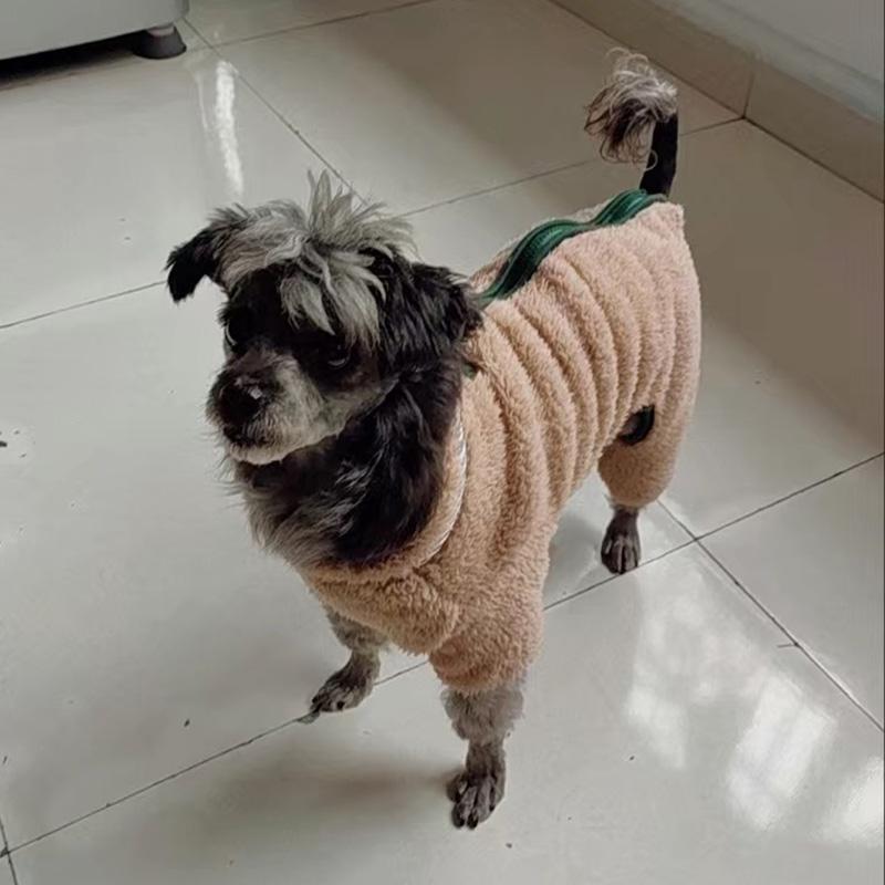 Towable Pet Jumpsuit with Buckle Winter Warm Puppy Dog Suit Clothes for Small Dogs Yorkshire Shih Tzu Overalls mascotas Clothing