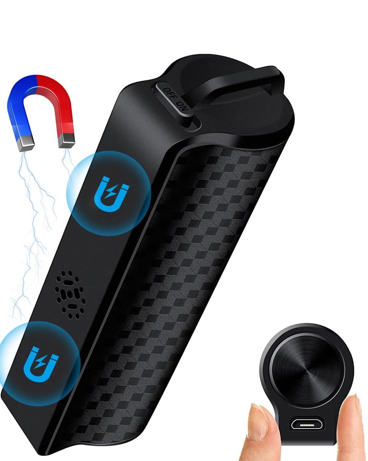 

128G Magnetic Voice Recorder to 9200 Hours of Recording 30 Days of Continuous AI Intelligent 3x Noise VOR Voice Detector Japanese Instruction