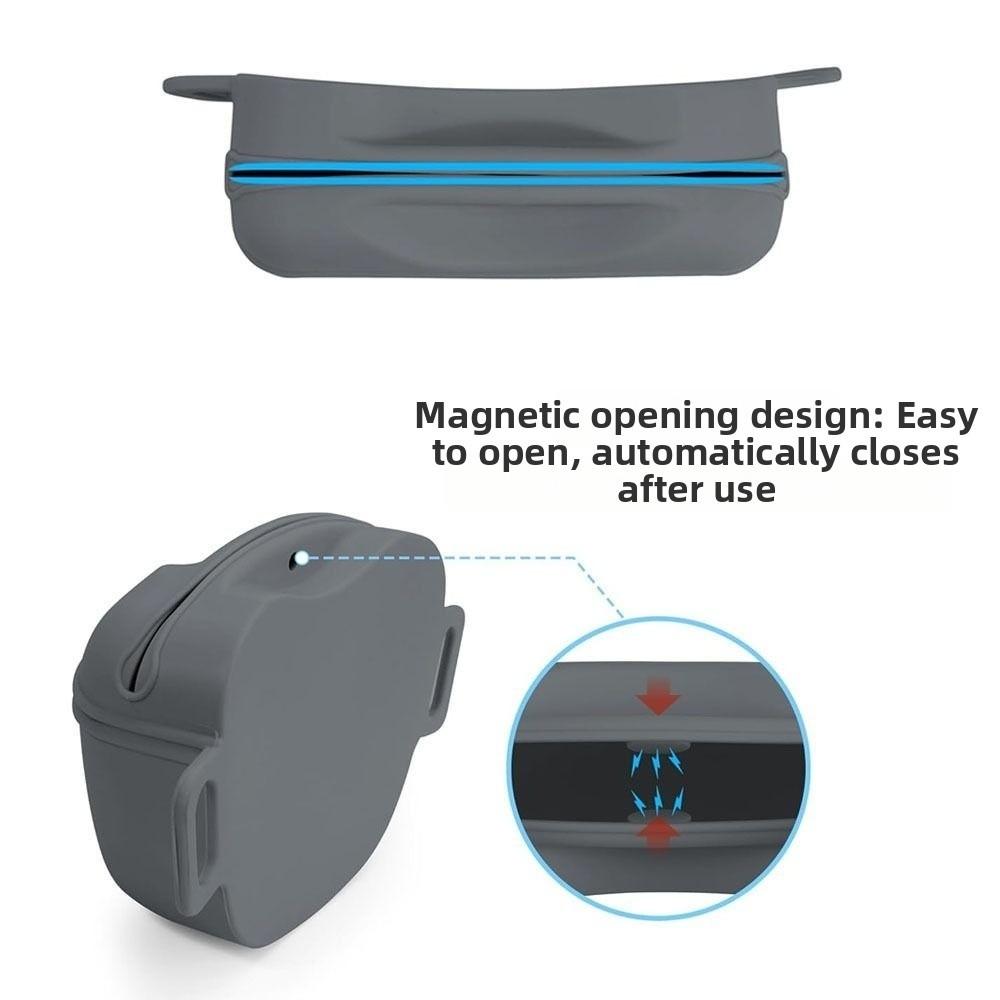 Portable Dog Treat Bag Silicone Magnetic Closure Puppy Snack Pouch Waterproof Adjustable Dog Training Waist Bag Pet Walking