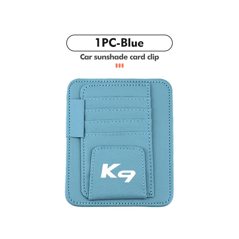 Car Sun Visor Organizer Multi-Pocket Business Card Storage Accessory For KIA Cerato Proceed Venga Stonic Picanto Sorento Stinger