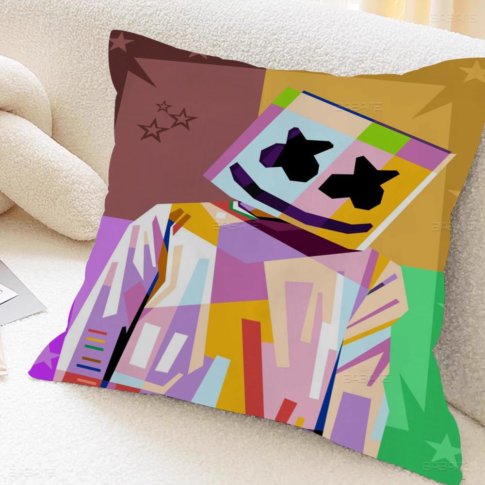 M-Marsh-mellos Pillow Cover Design Cushion Cover Decor Holiday Decorati