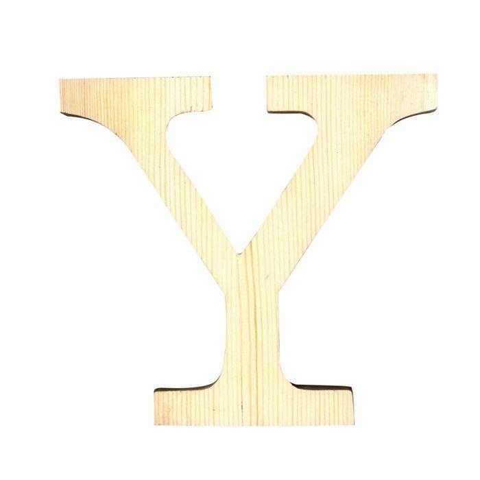LETTRE Y - 11.5 CM - BOIS