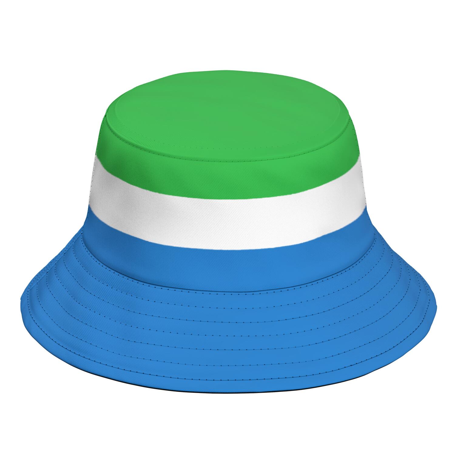 

Sierra Leone Fisherman Hats Free Custom Made Name Number Bucket Cap National Flag Leonean College Print Photo Logo Headgear