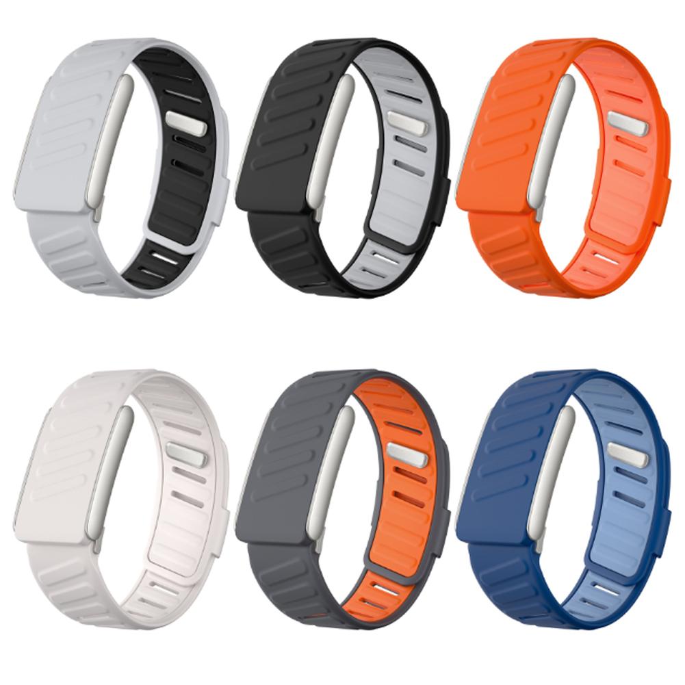 Compatible with WHOOP 5.0 Wrist Band Soft-Touch Silicone Nylon Strap Waterproof Sweatproof Adjustable Wear Resist Watch Band