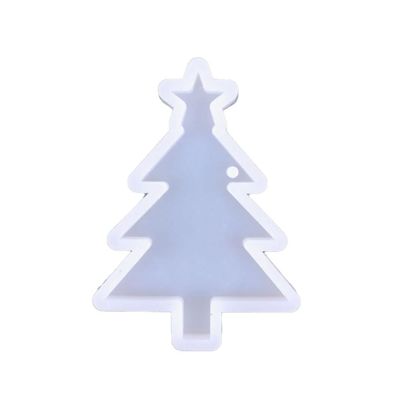 

Silicone Star And Christmas Tree Keychains Molds For DIY Crafts Resin Candle Making Holiday Decorations белый