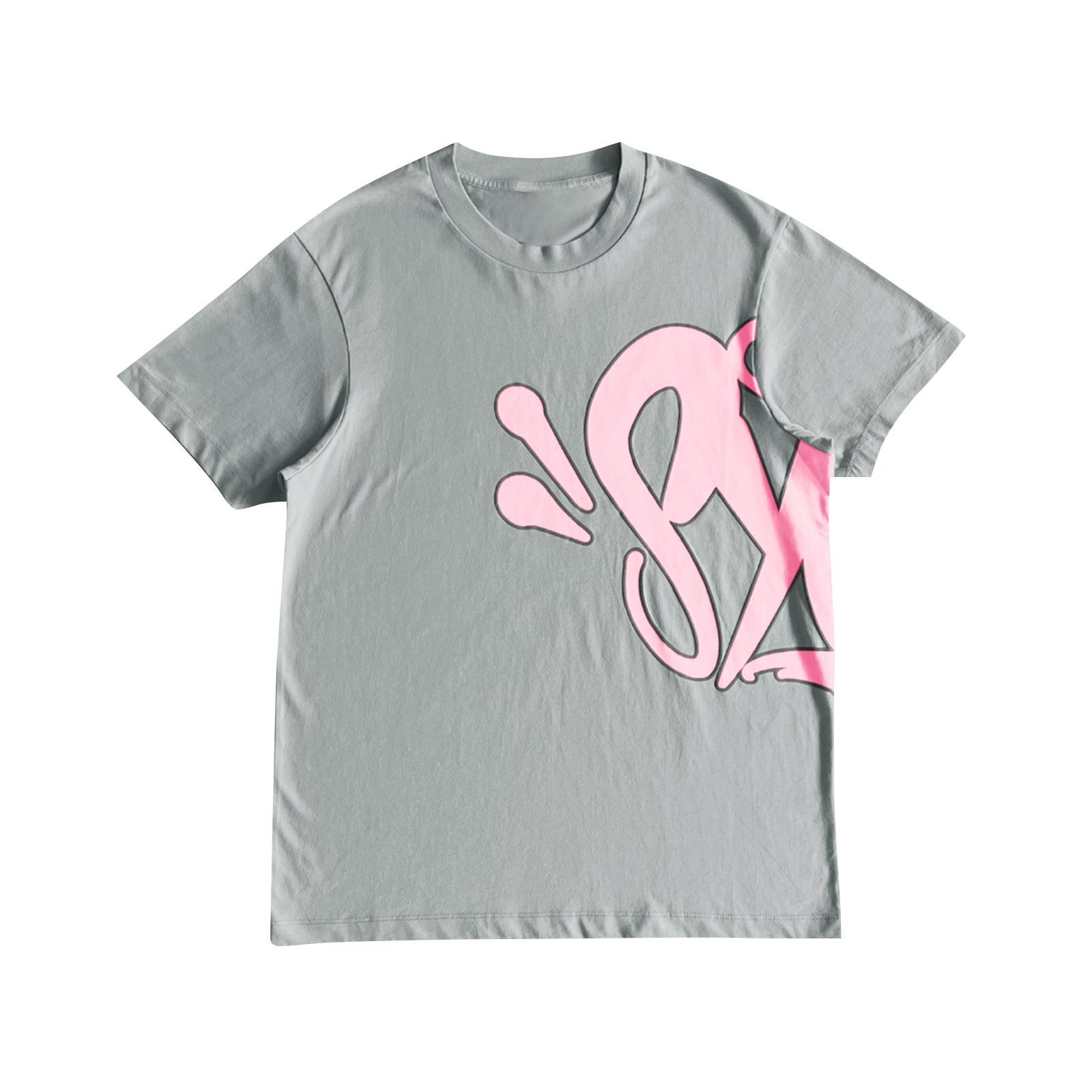 Женская и мужская повседневная модная футболка с круглым вырезом и коротким рукавом, топ с принтом M