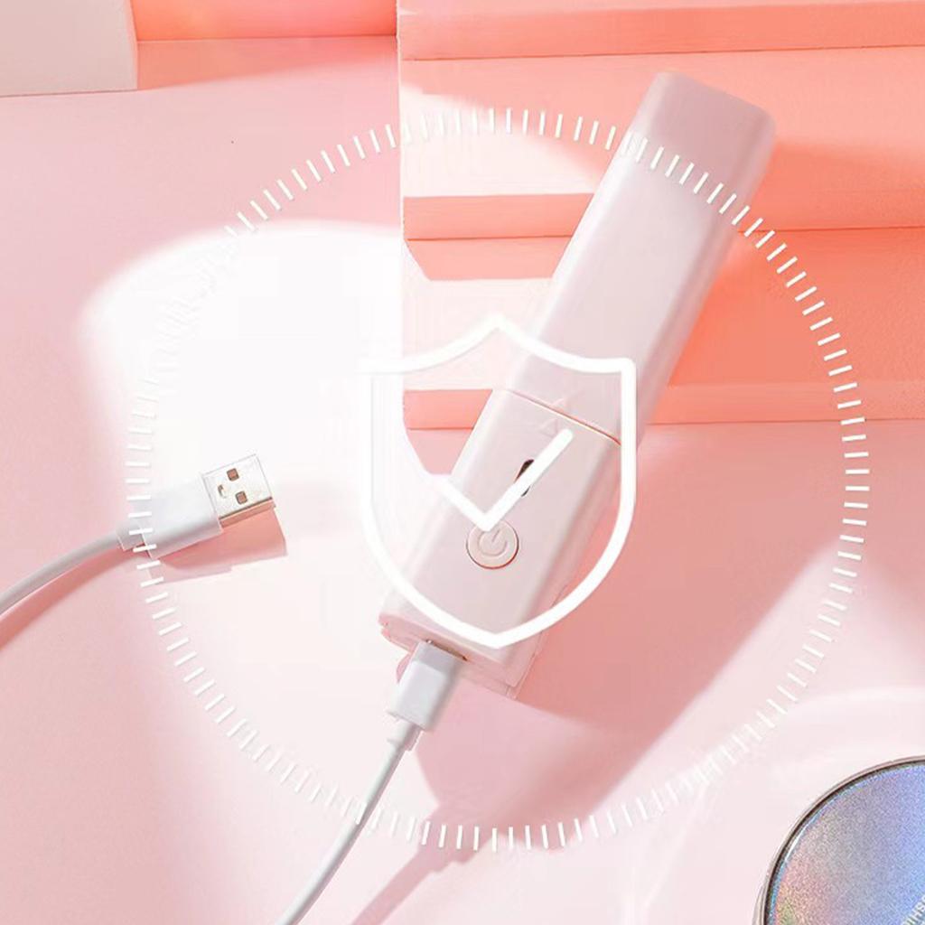 Mini Hair Straightener and Curler Trave Portable USB Fast Heating Flat Iron Hair Curler Styling