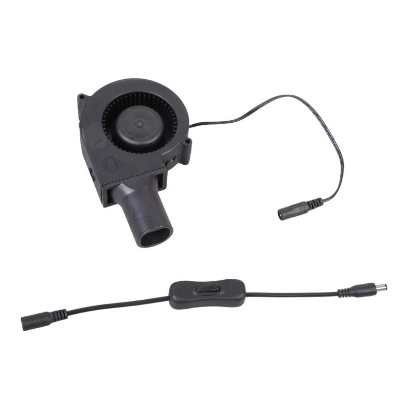 12V 9733 Blower Fan Suitable For Grilling BBQ Wood Stove Outdoor Mobile Portable Air Collecting Duct Blower with Switching