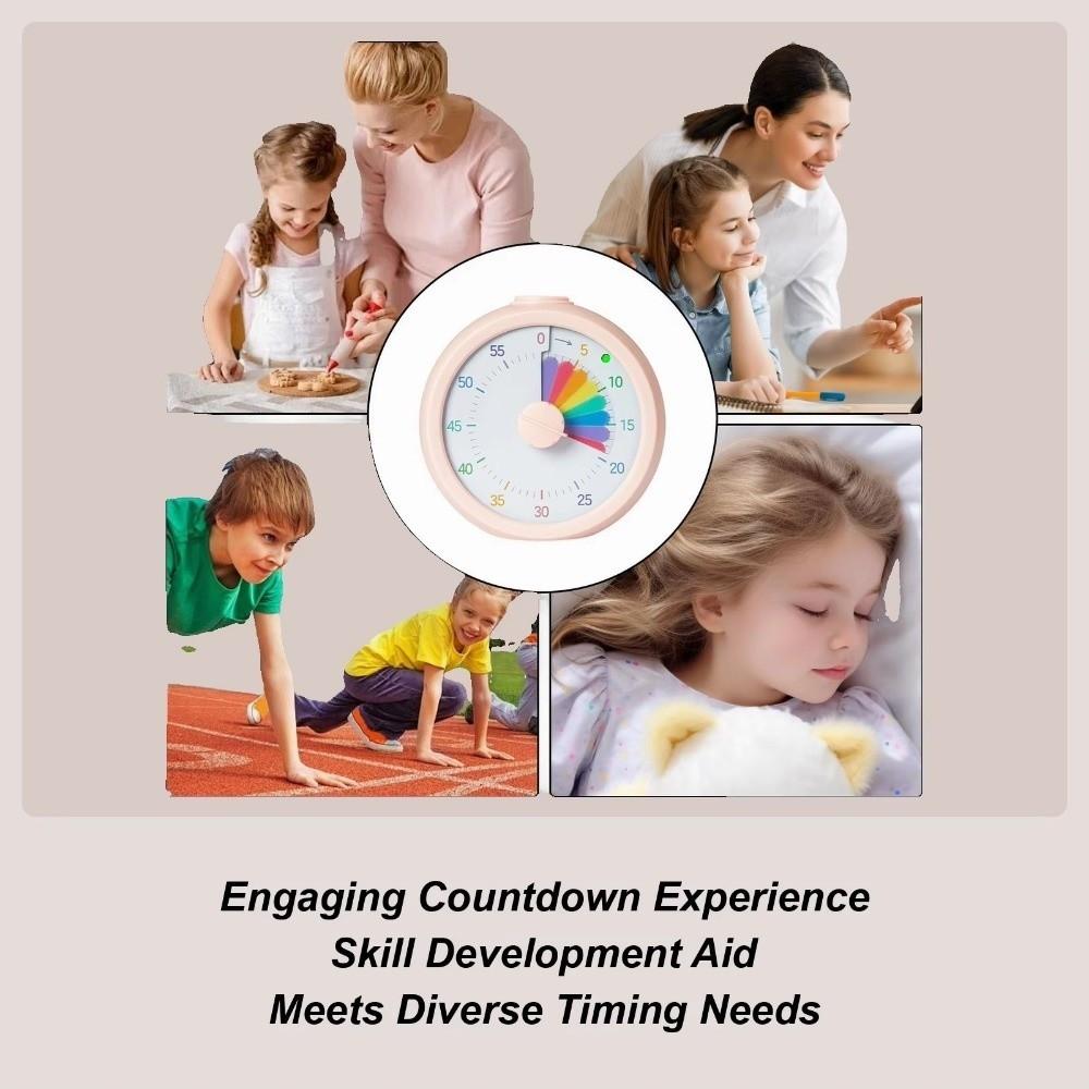 Portable Visual Timer Rainbow Display Kitchen Timer Countdown Timer Clock Classroom Use