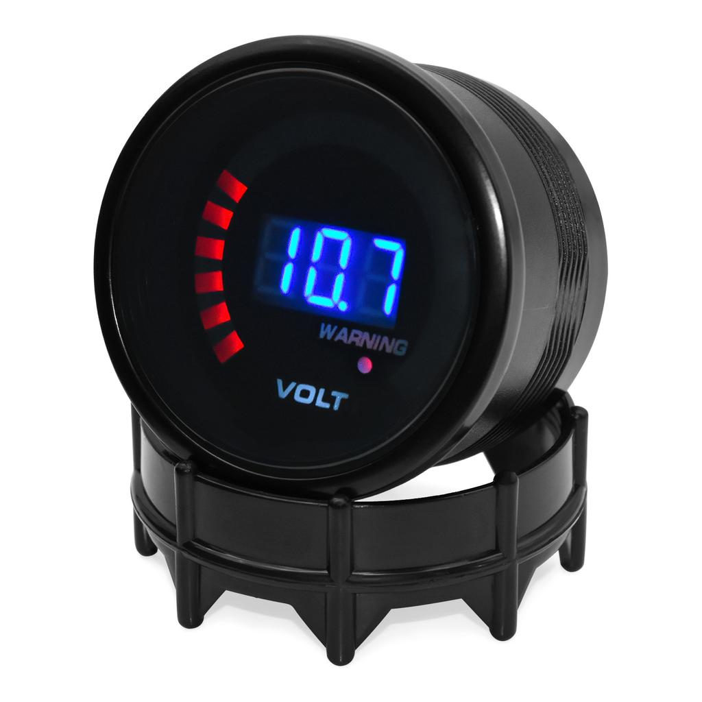 52mm Car Voltmeter Volt Meter Gauge 8-18 Volts Meter For Universal 12V Racing Car Gauge Smoked Lens LED Digital Display Gauge