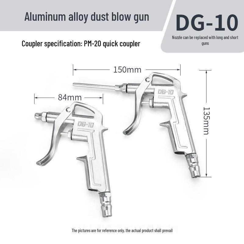 High-Pressure Pneumatic Air Gun with Extended Nozzle