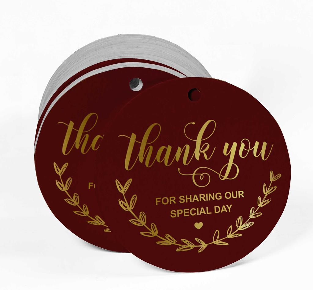 Inkdotpot Thank You For Sharing Our Special Day Bridal Shower-Baby Shower-Retirement-Wedding-Birthday Bottle Tag