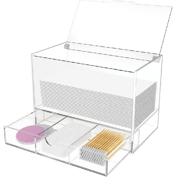 Dryer Sheet Holder Sheets Container Transparent 5 mm Thickness Acrylic Box with Lid Clear Dryer Sheet Dispenser for Laundry Organization and Storage