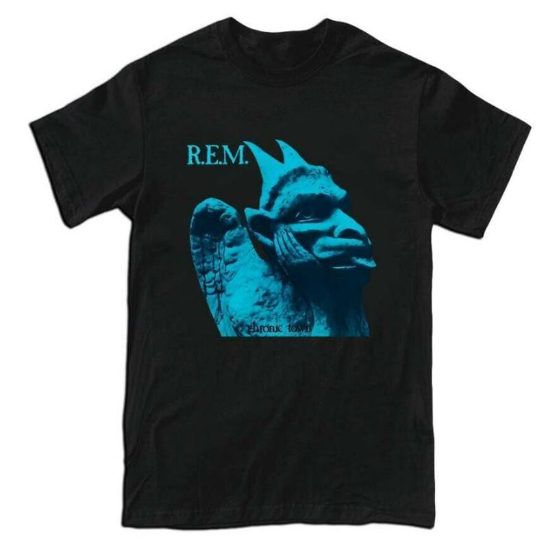 Rem R.E.M Обложка Альбома Chronic Town Рок-группа Мужская Футболка Футболка Размер S-5Xl 2XL