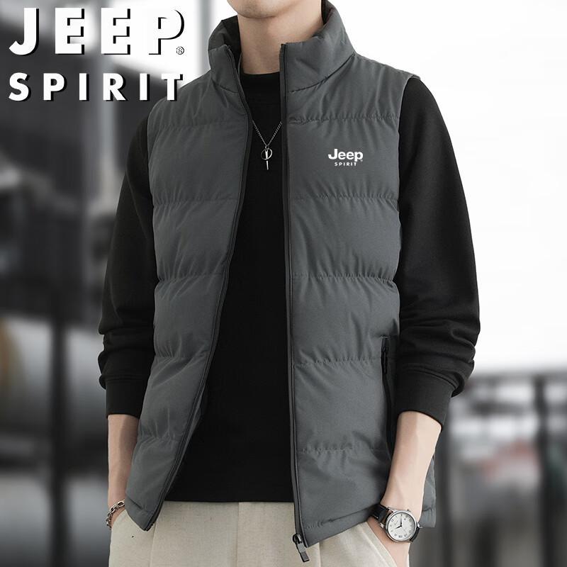 JEEP SPIRIT Herren-Freizeitweste mit Stehkragen, ärmellos