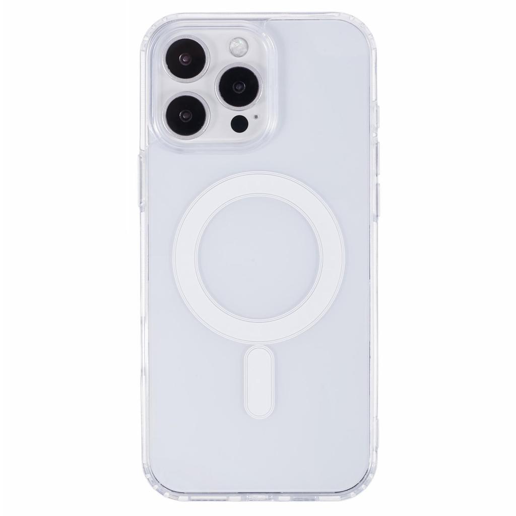 For iPhone 16 Pro Clear Case Acrylic+TPU Phone Cover Compatible with MagSafe