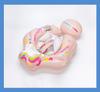 Sunshade Baby Inflatable Swim Seat with Raised Airbag and Anti-Rollover Design
