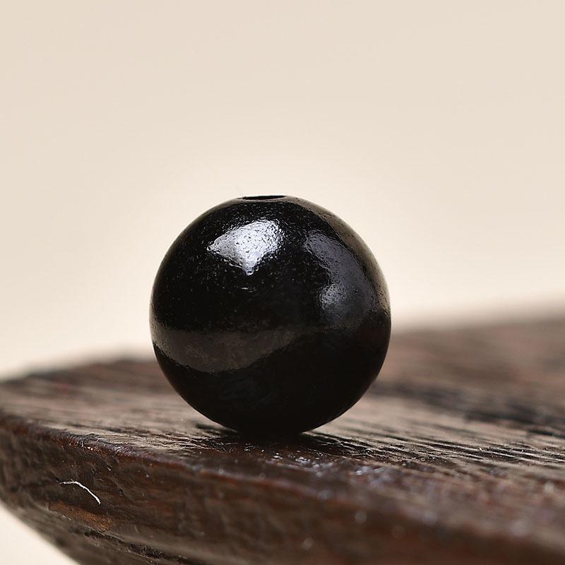 Ebony Wood Beads: 108-Piece DIY Handmade Buddhist Bracelet Spacer Set