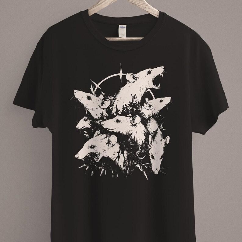 Black Death T-shirt Medieval Rat Shirt Gothic Grunge Clothing Horror Goth Aesthetic History Dark Academia Man and Women Top Tee